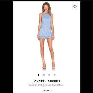 Lovers & Friends Caspian Shift Dress Crystal Blue